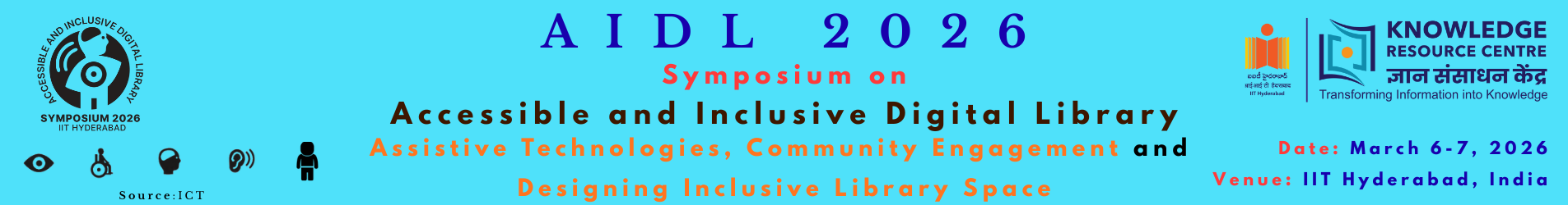 AIDL 2026 - Accessible and Inclusive Digital Library Symposium